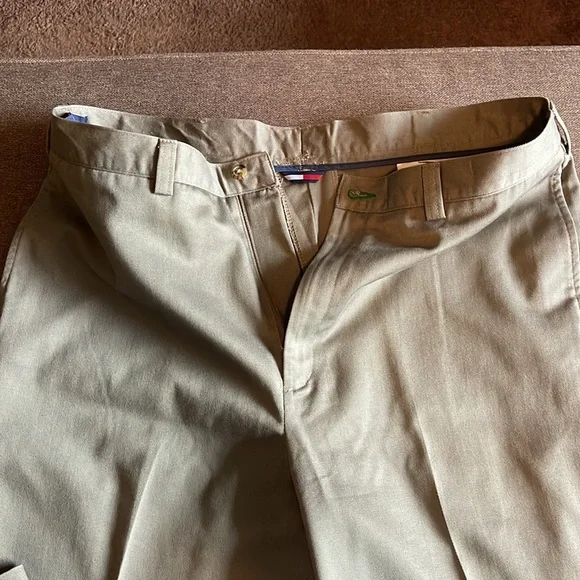 Vintage Tommy Hilfiger Men's XL Olive Green Khaki Chino Pants 38x30 - Picture 3 of 4